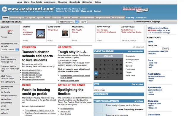 2007 StarNet homepage